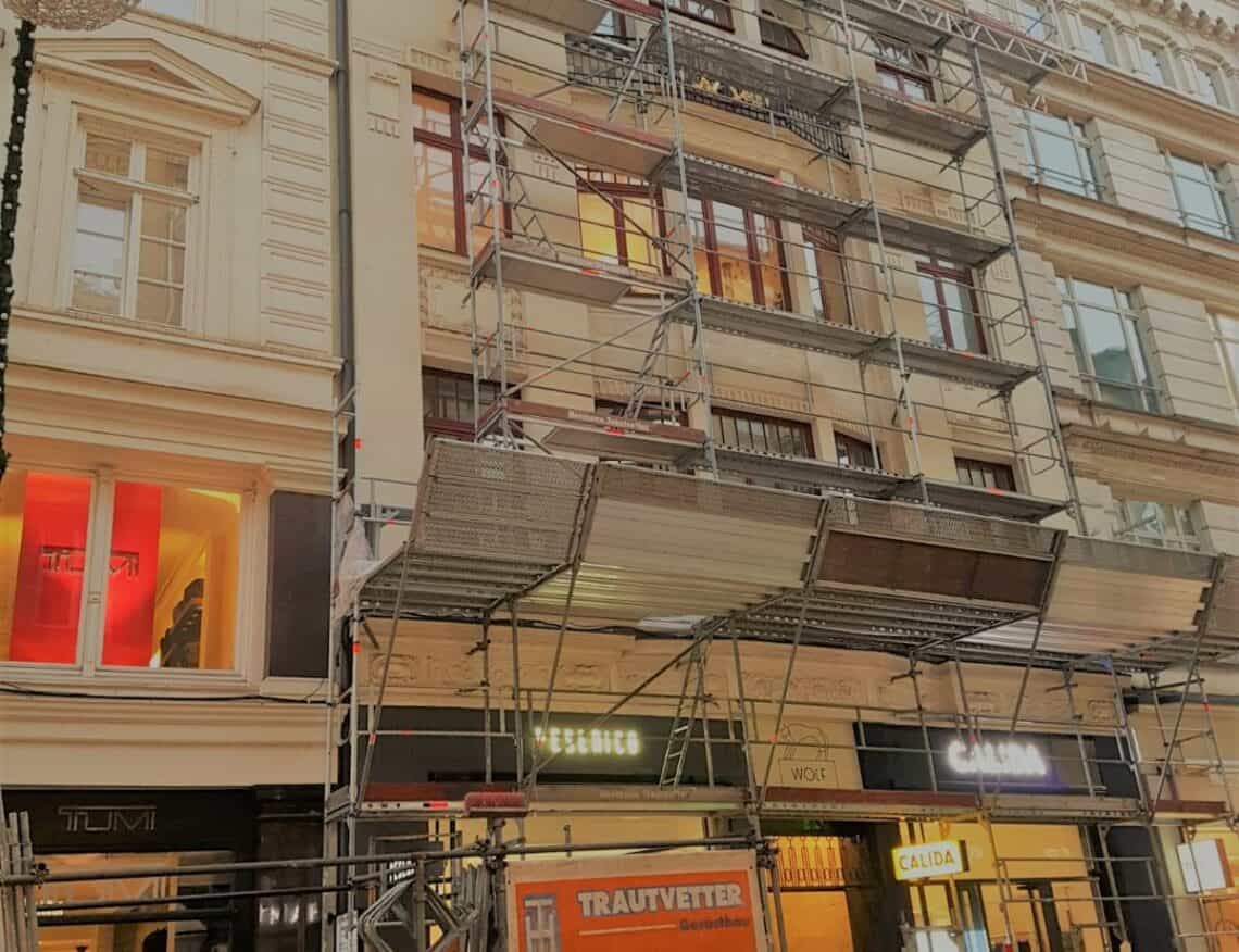 Gerüstbau Hamburg Hermann Trautvetter Fassadengerüst nähe Citty